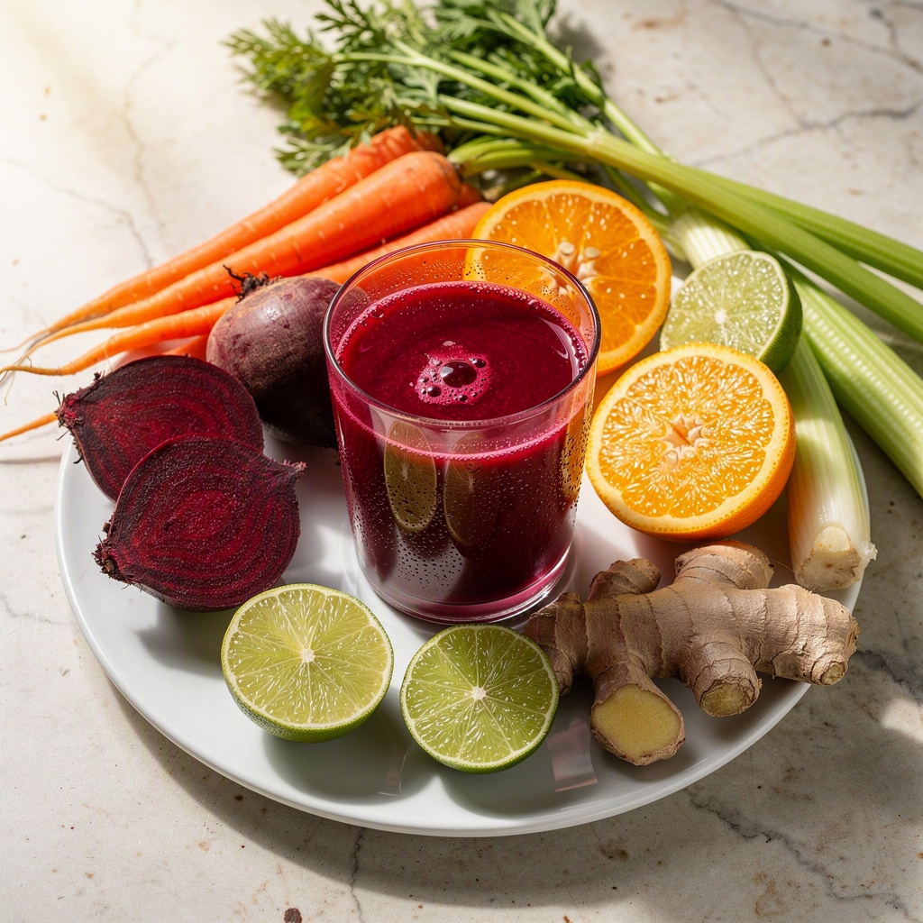 Immune Boosters Juice With Beetroot & Ginger (Drink)