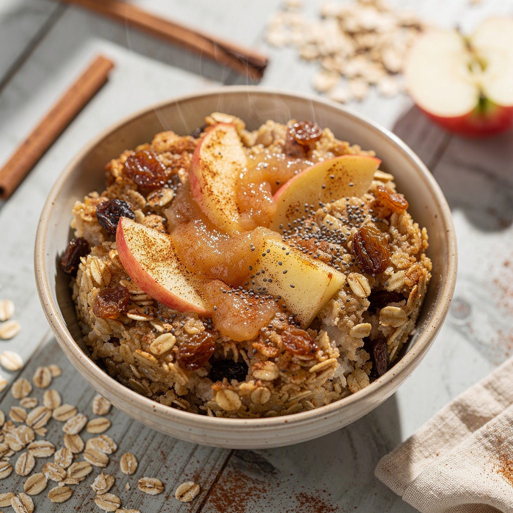 Apple Cinnamon Baked Oatmeal (Breakfast)