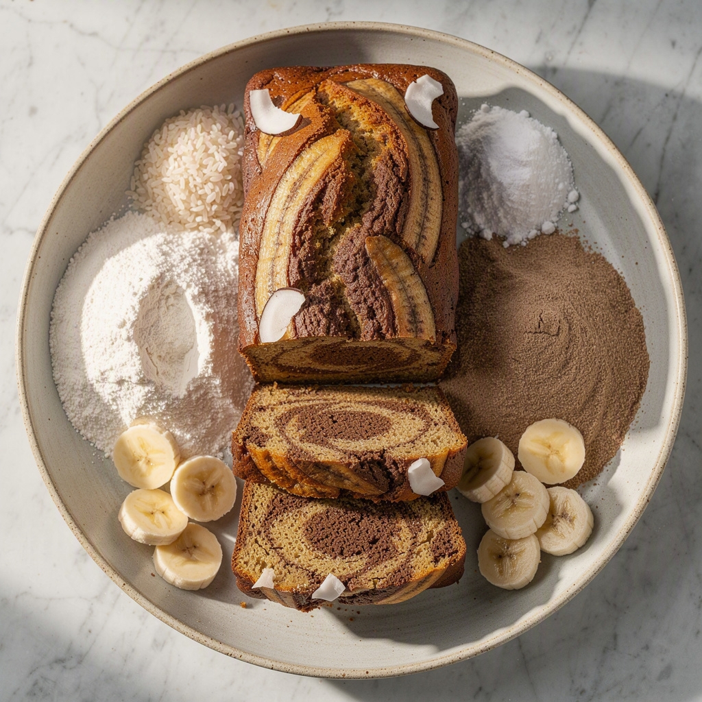 Marbled Banana Bread (Dessert or Snack)
