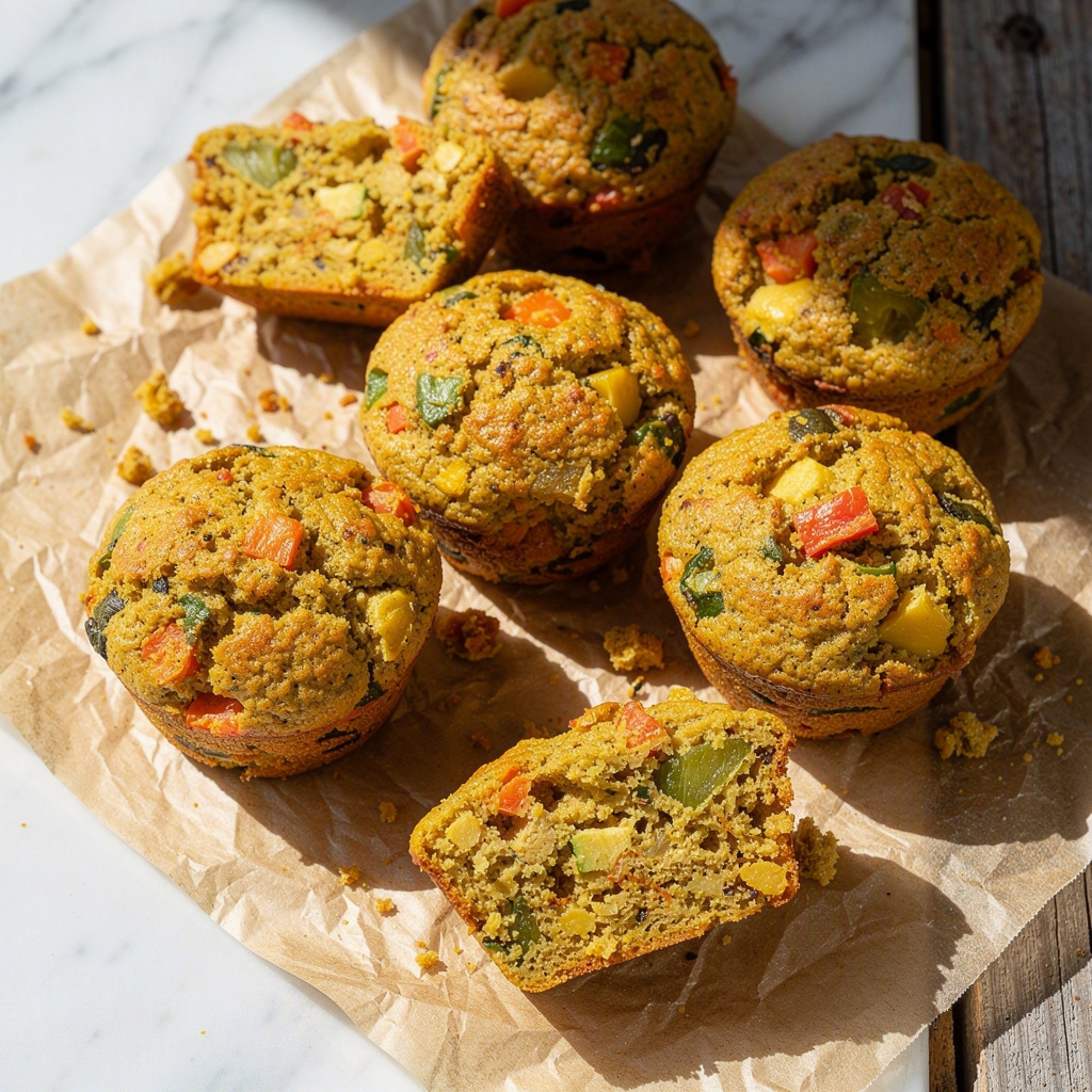 Savory Vegetable Muffins (Breakfast)