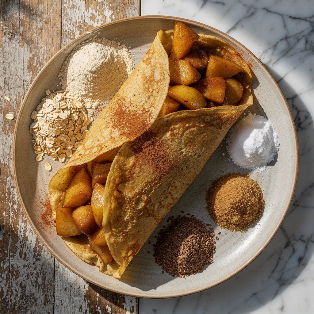 Apple Cinnamon Crepes (Breakfast or Dessert)