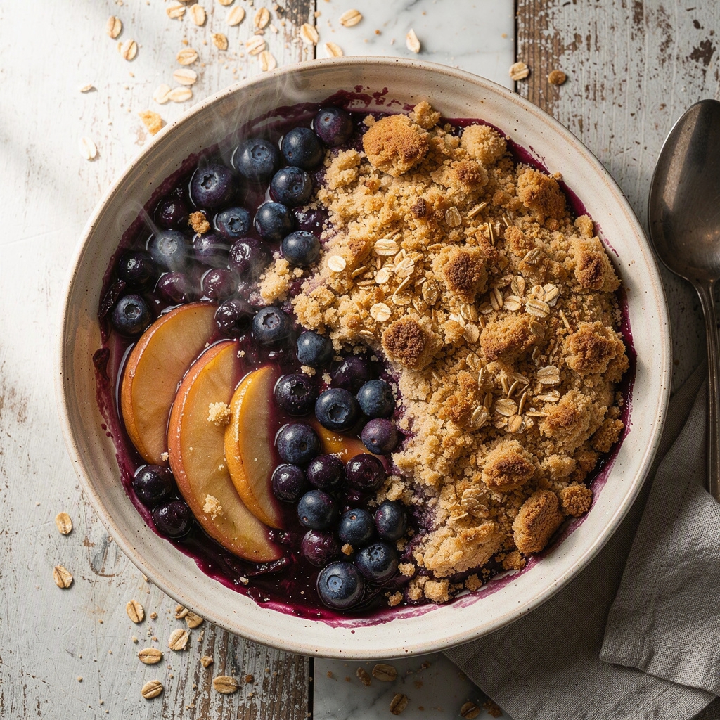 Apple Blueberry Crumble (Dessert)