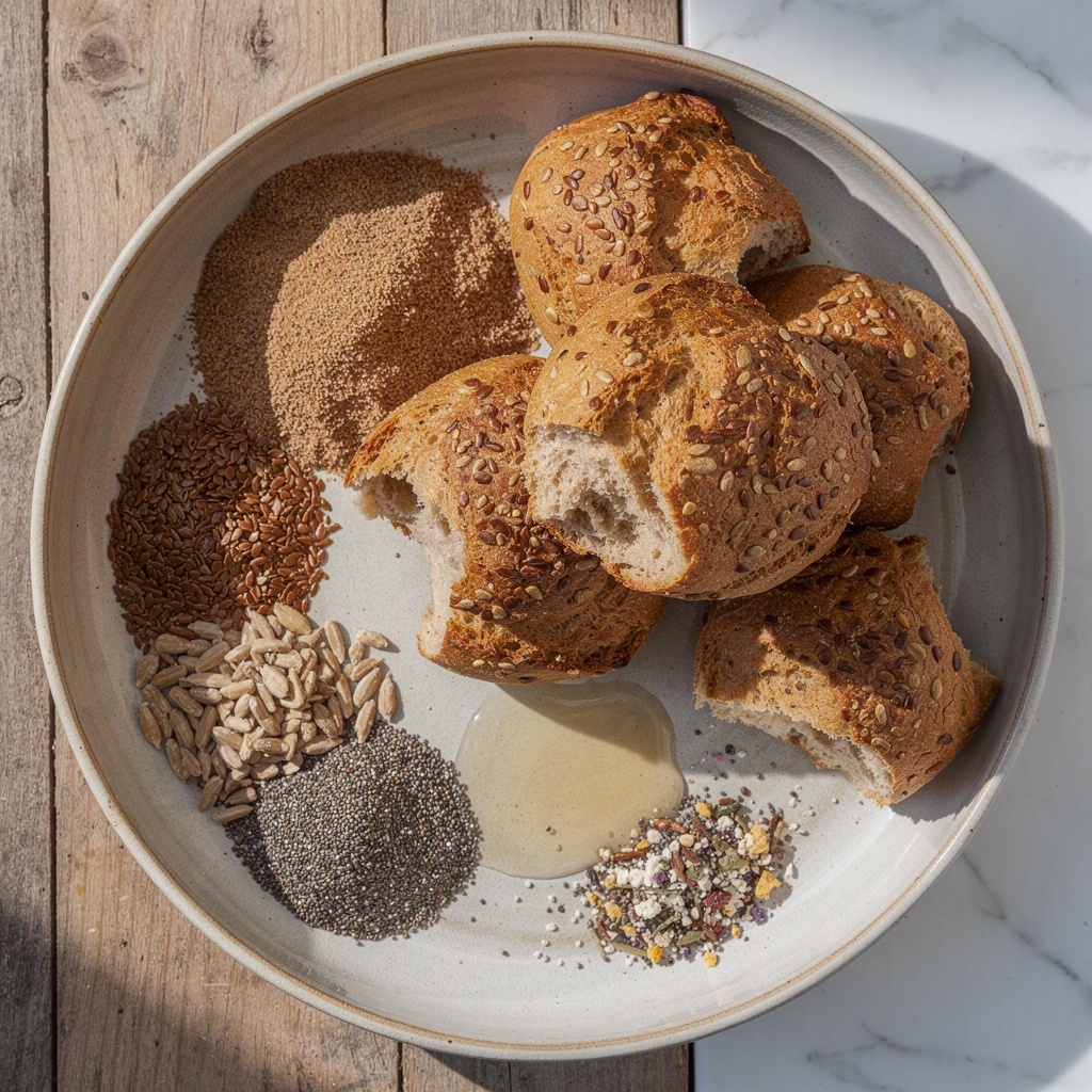 Multigrain Bread Rolls (Broetchen)