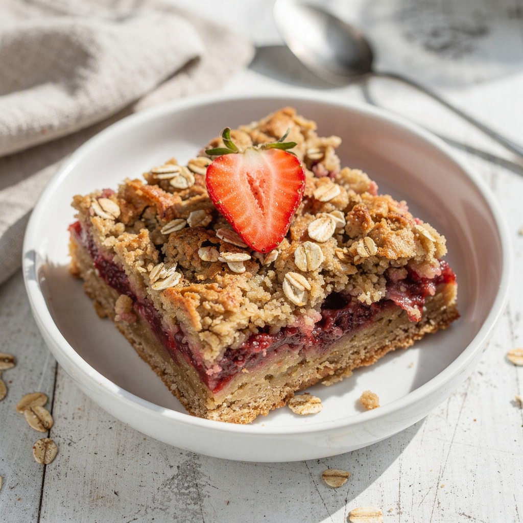 Strawberry Oatmeal Bars (Dessert)