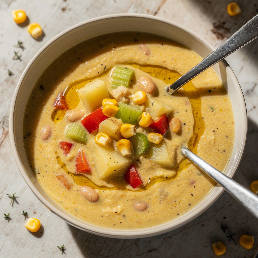 Creamy Vegan Corn Chowder