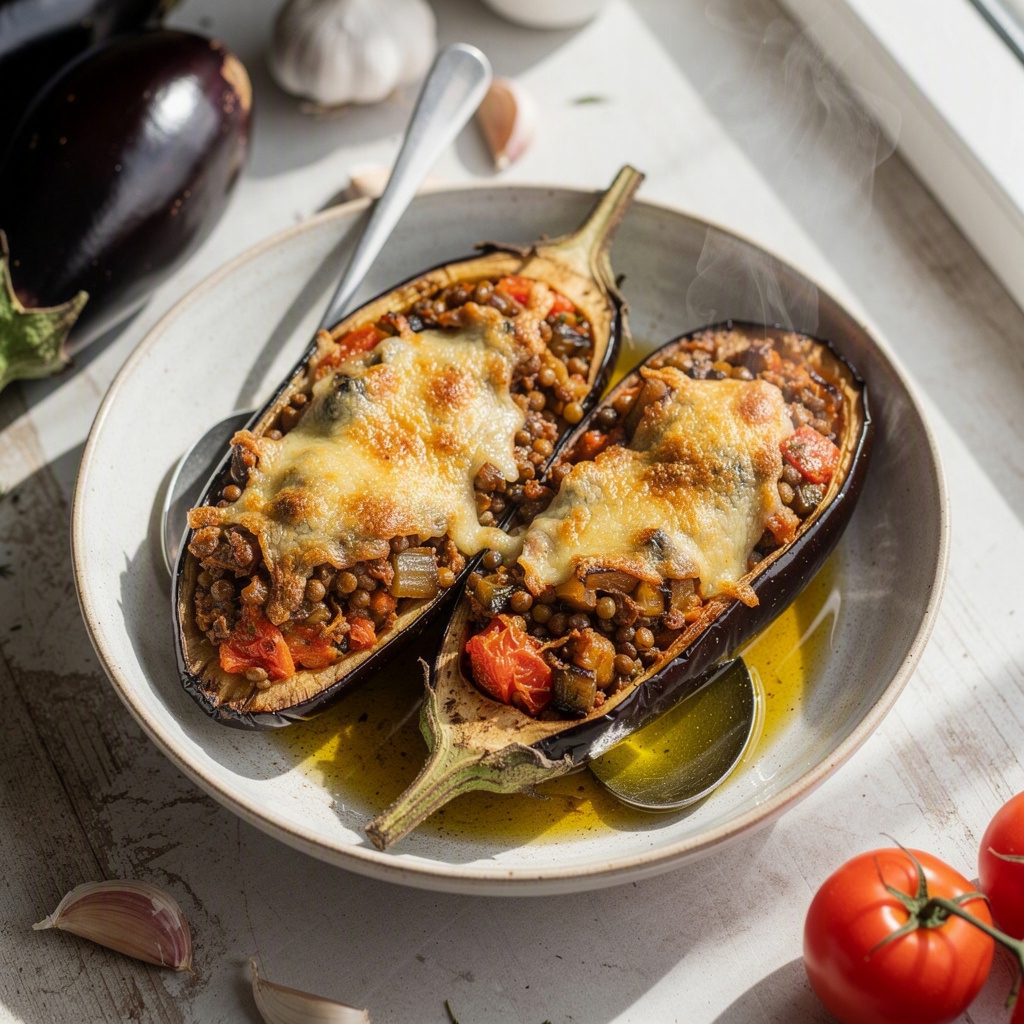 Vegan Stuffed Eggplant