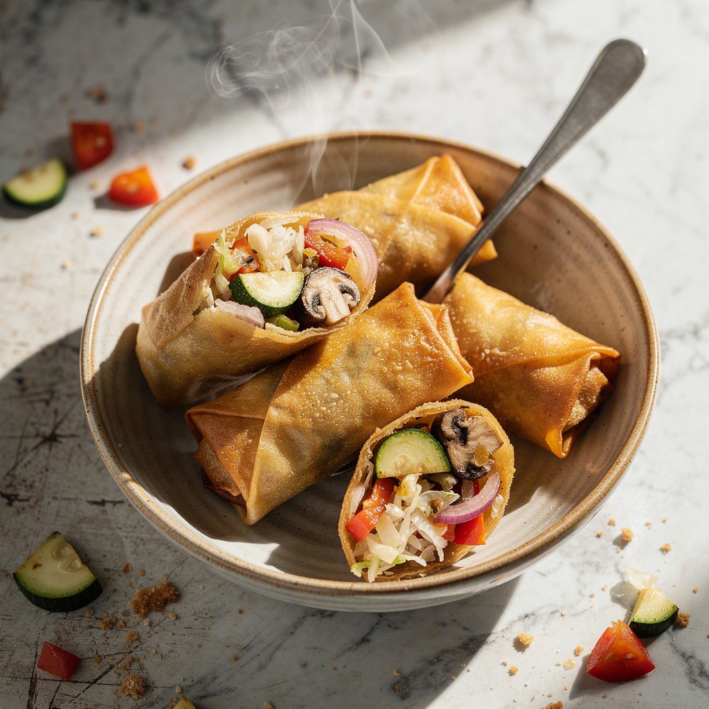Baked Vegan Spring Rolls (GF)