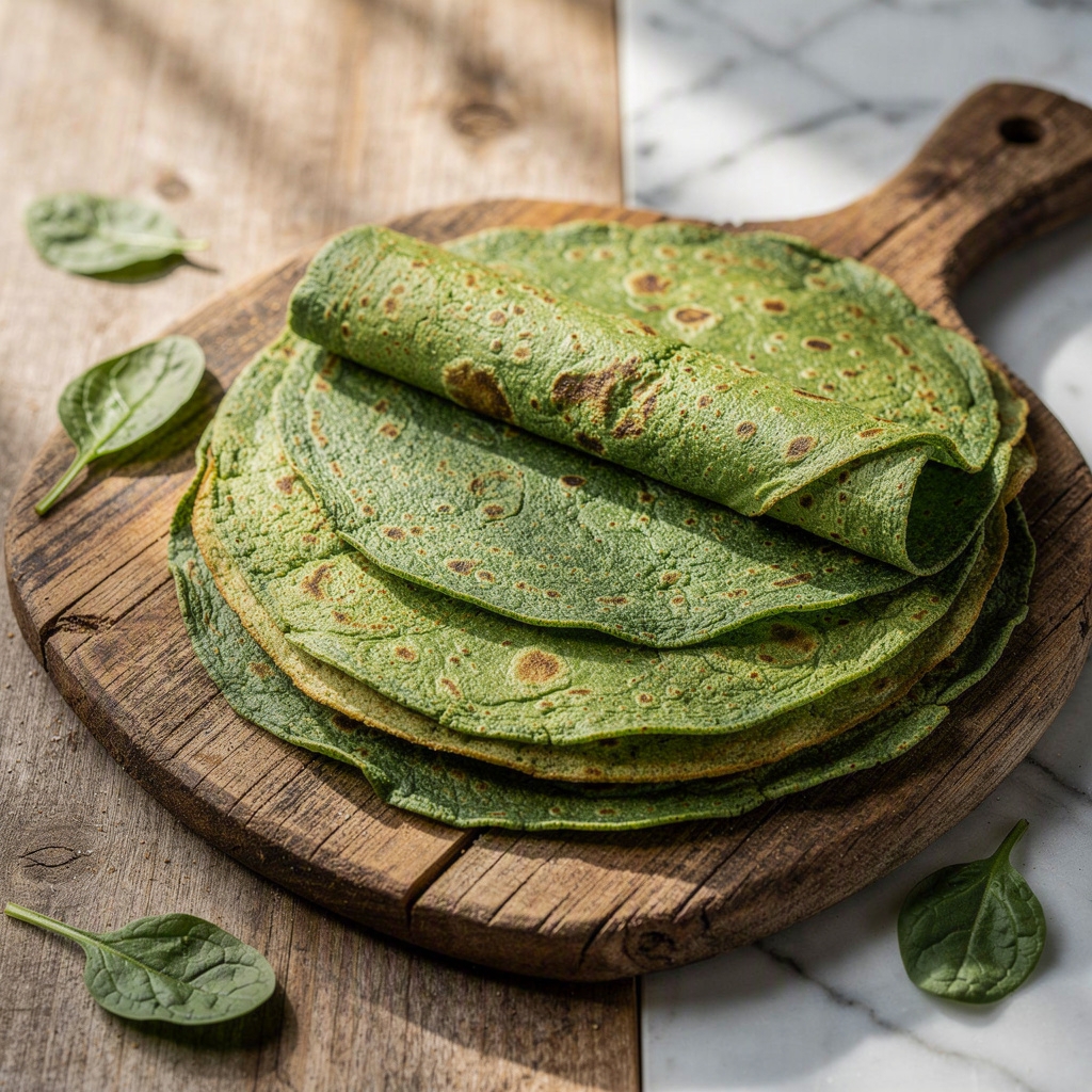 Healthy Spinach Tortillas
