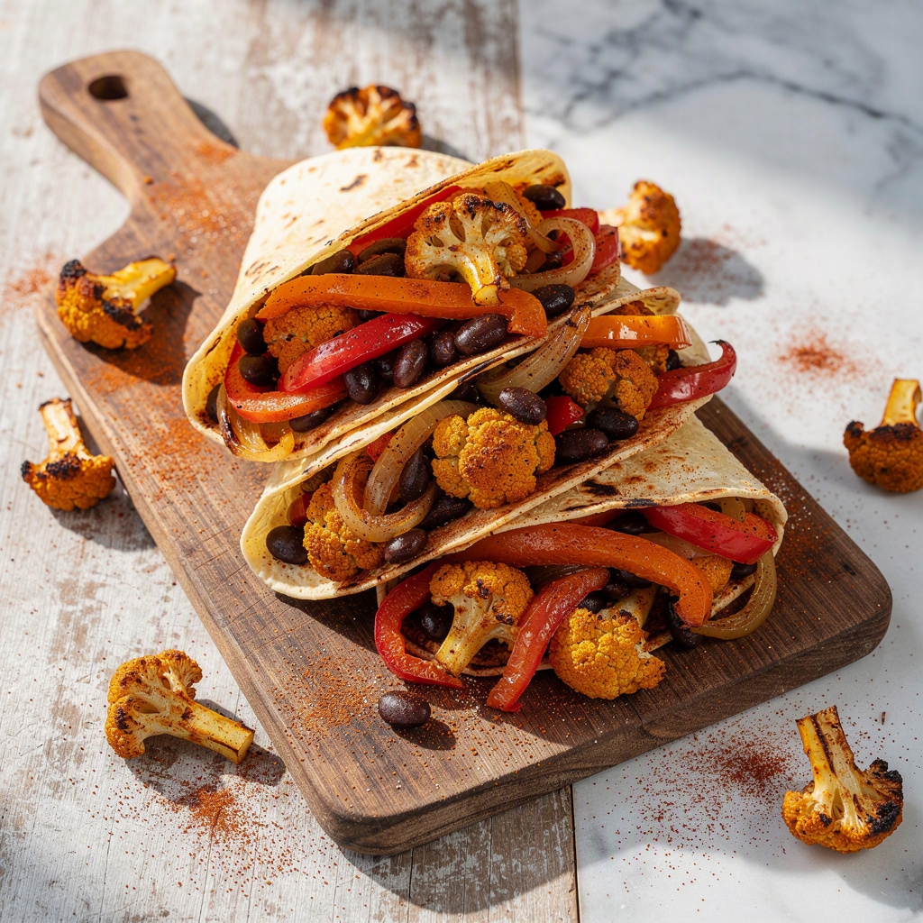 Oven Roasted Vegetable Fajitas