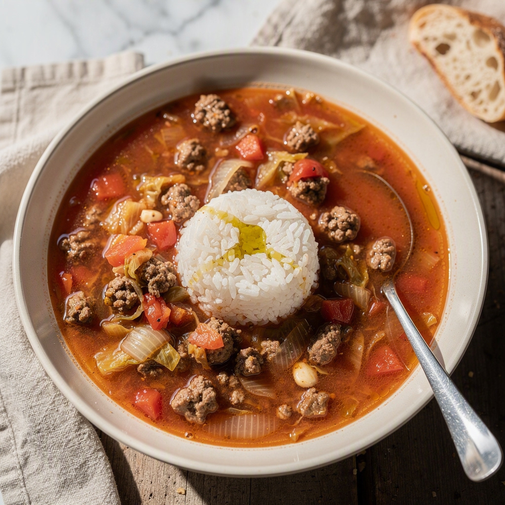 Hamburger Cabbage Soup
