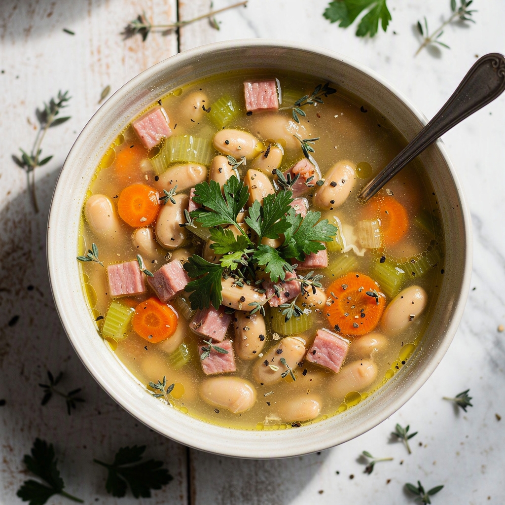 Cannellini Bean and Ham Soup
