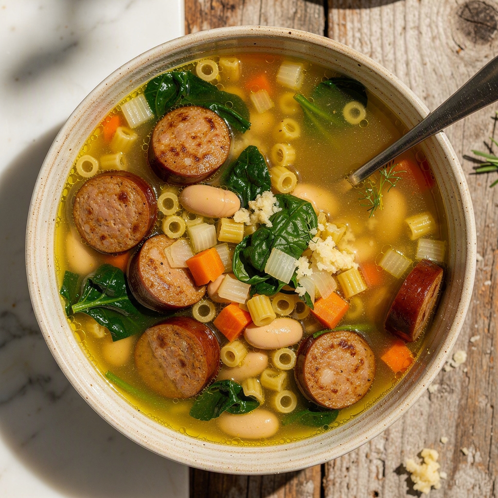 Kielbasa Soup with Beans