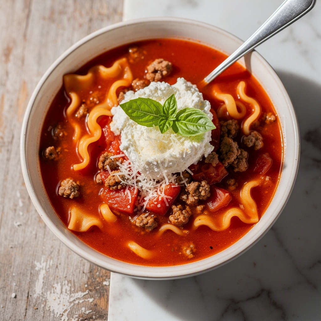 Easy Lasagna Soup Recipe