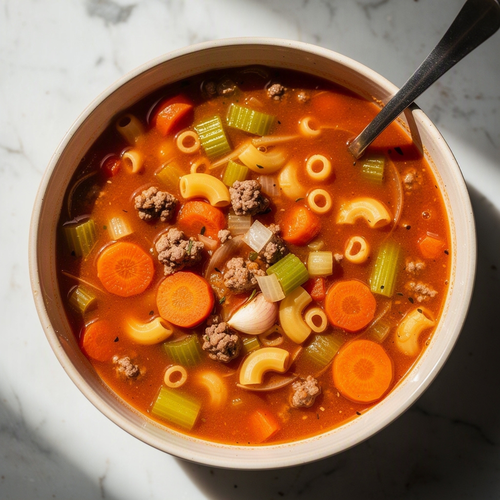 Vegetable Hamburger Soup