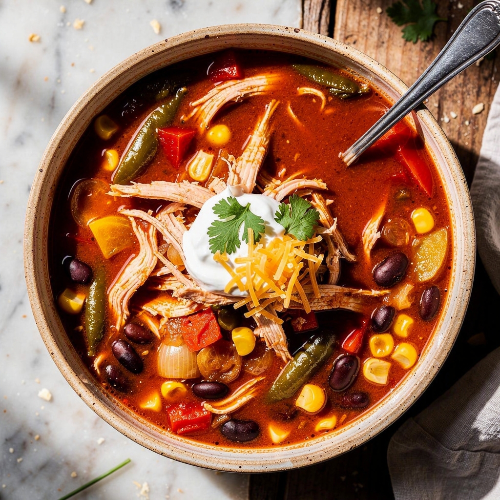 Easy Chicken Enchilada Soup