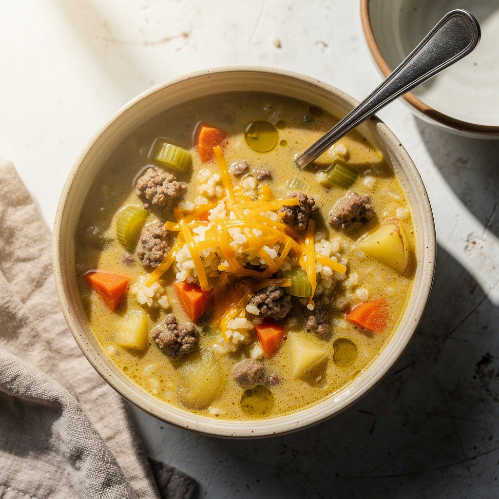 Cheese Burger Soup