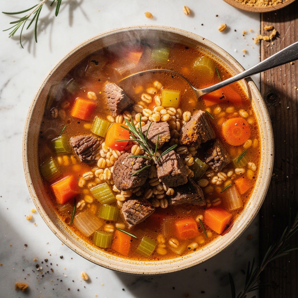 Easy Beef Barley Soup Instant Pot