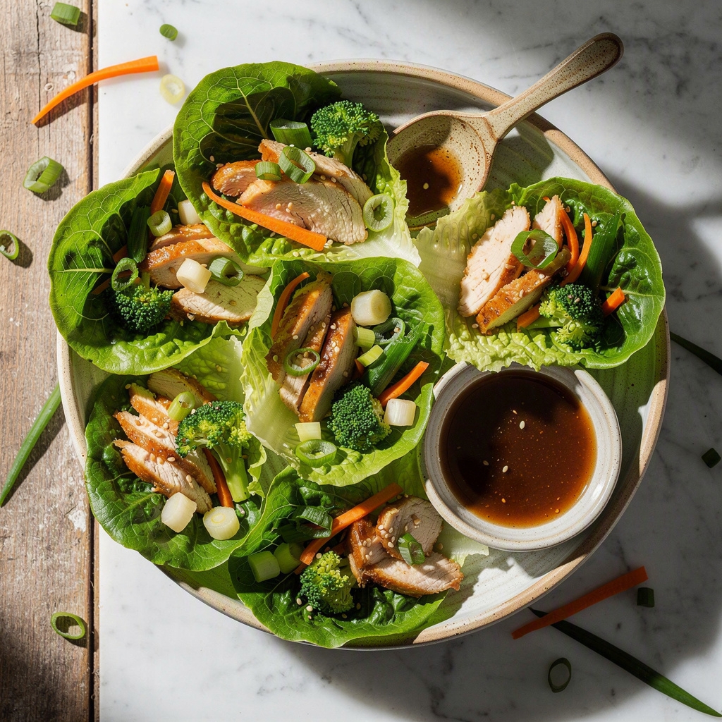Healthy Chicken Lettuce Wraps