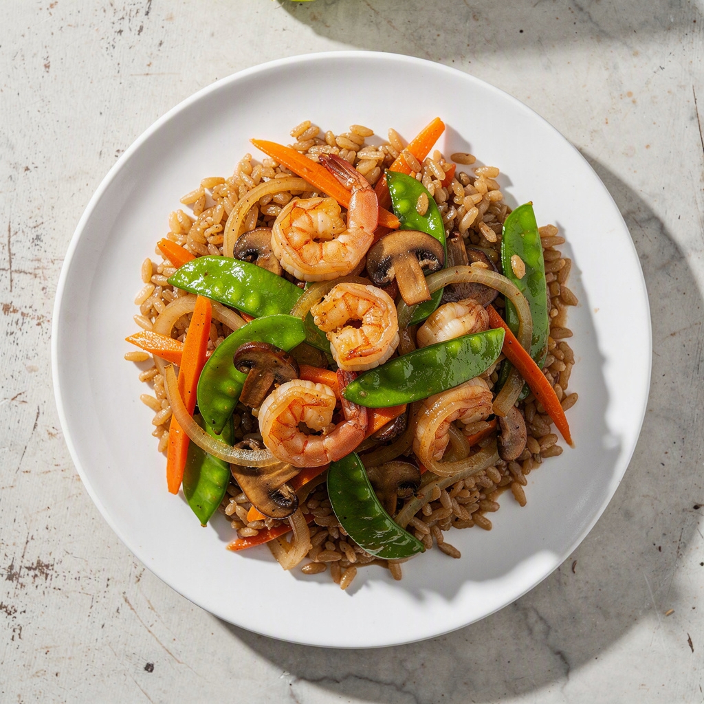 Healthy Stir Fry Shrimp