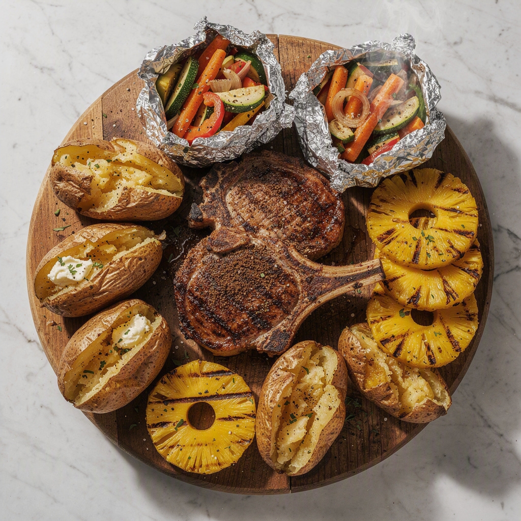 One Hour Grilled Dinner & Dessert