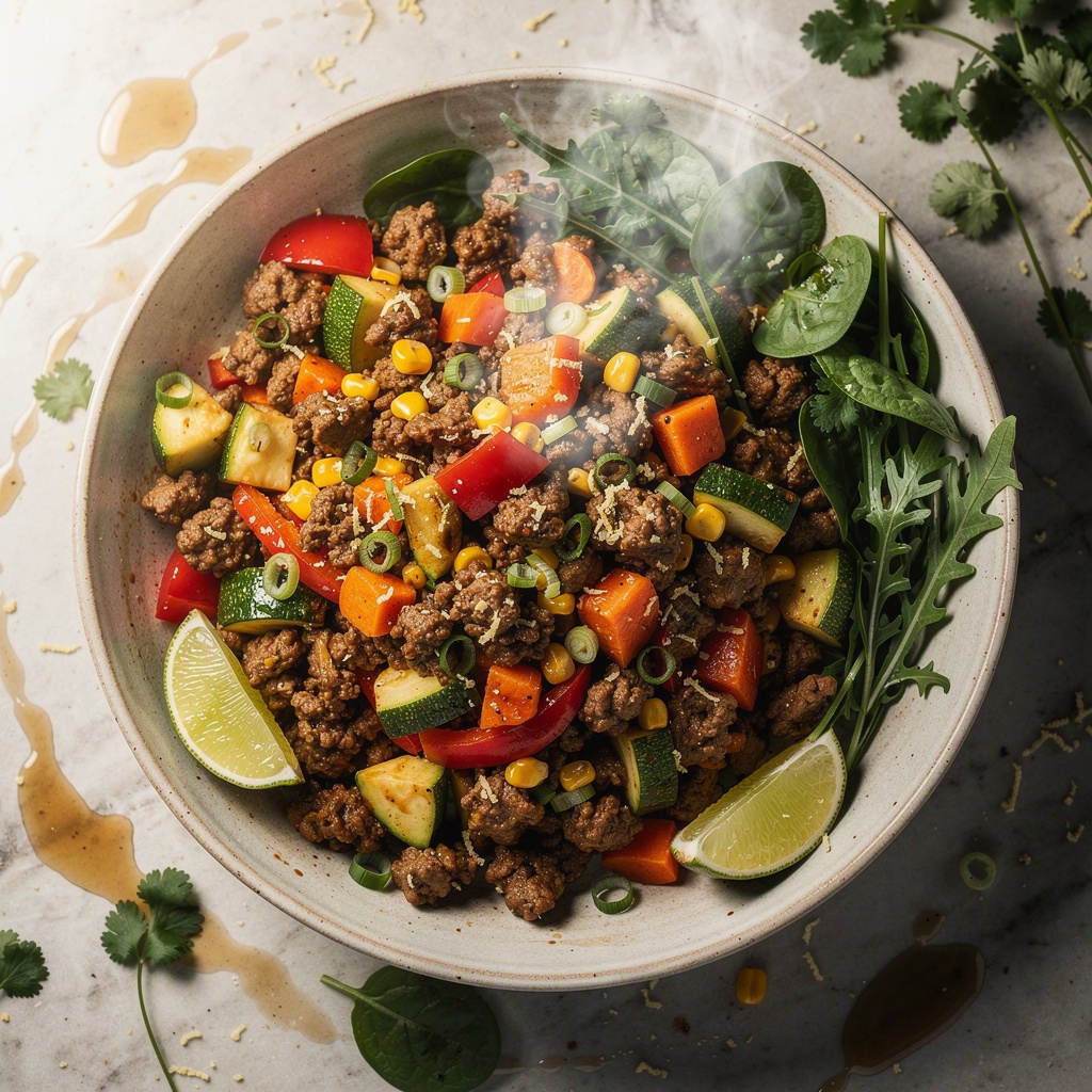Ground Turkey and Veggie Skillet