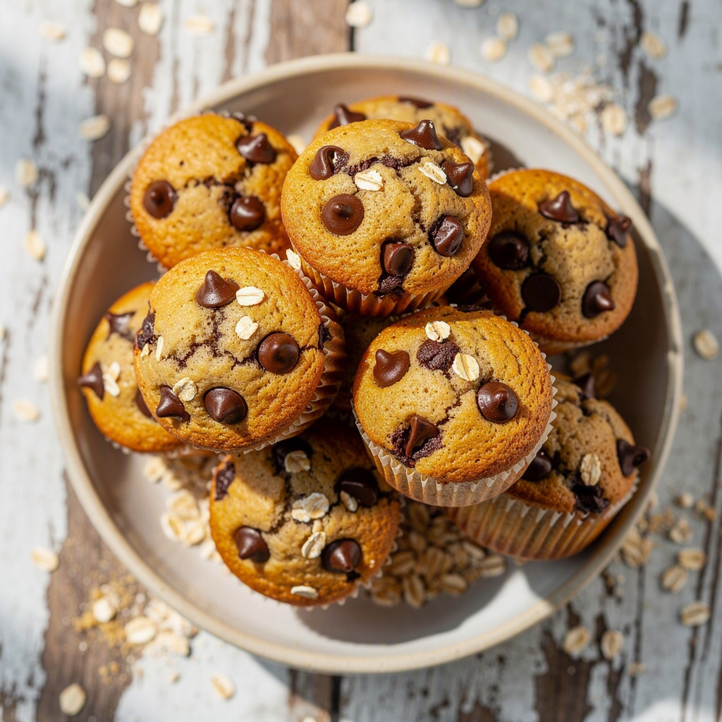 Healthy Chocolate Chip Muffins