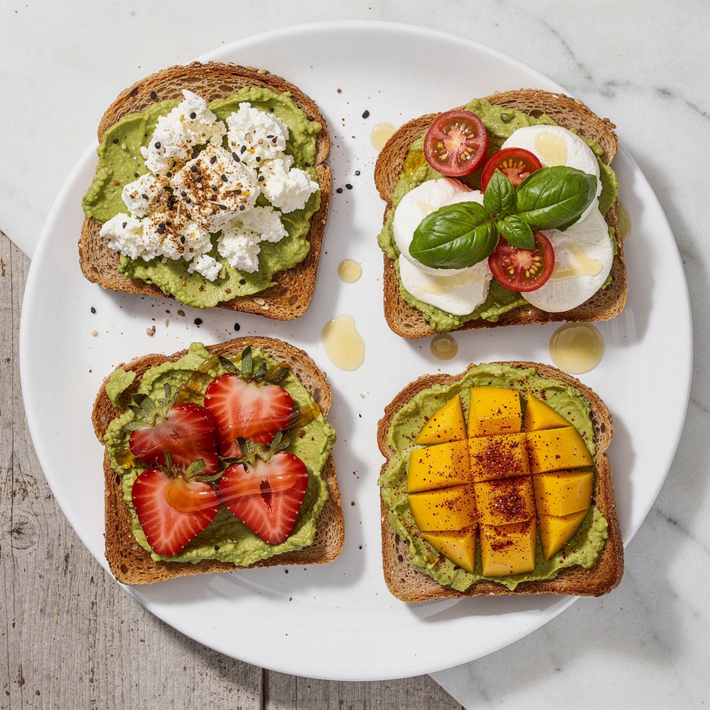 Simple Avocado Toast Recipe (4 Ways!)