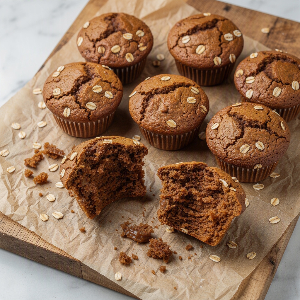 Healthy Gingerbread Muffins