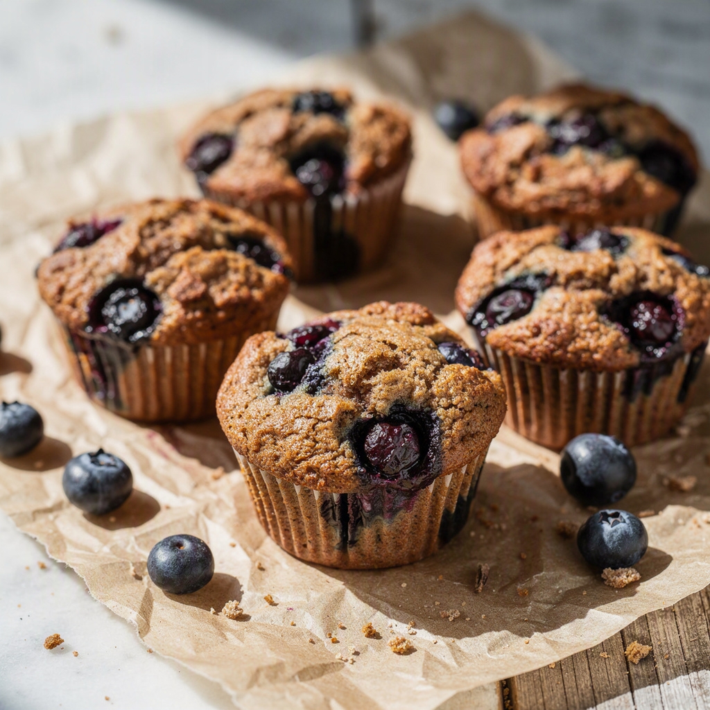 Healthy Blueberry Muffins