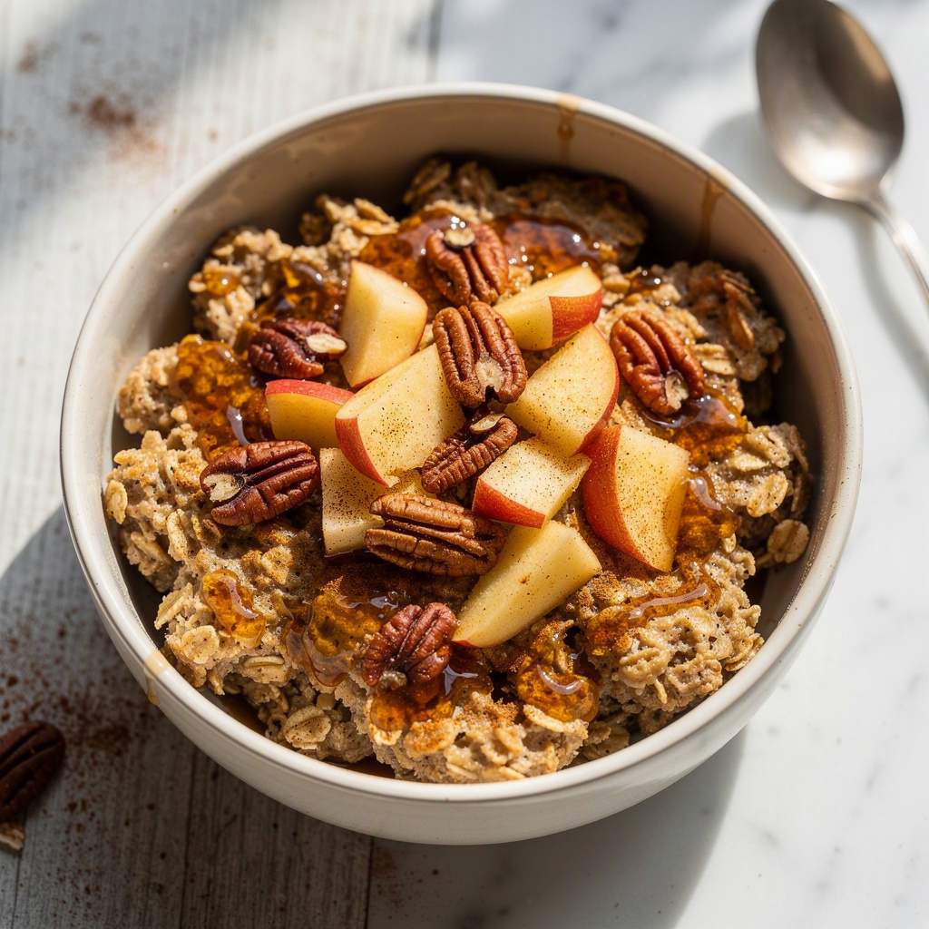 Healthy Baked Apple Oatmeal