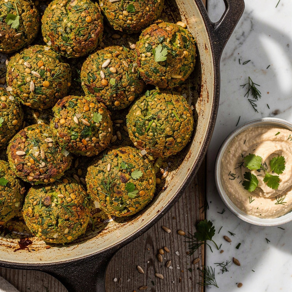 Baked Dill Falafels