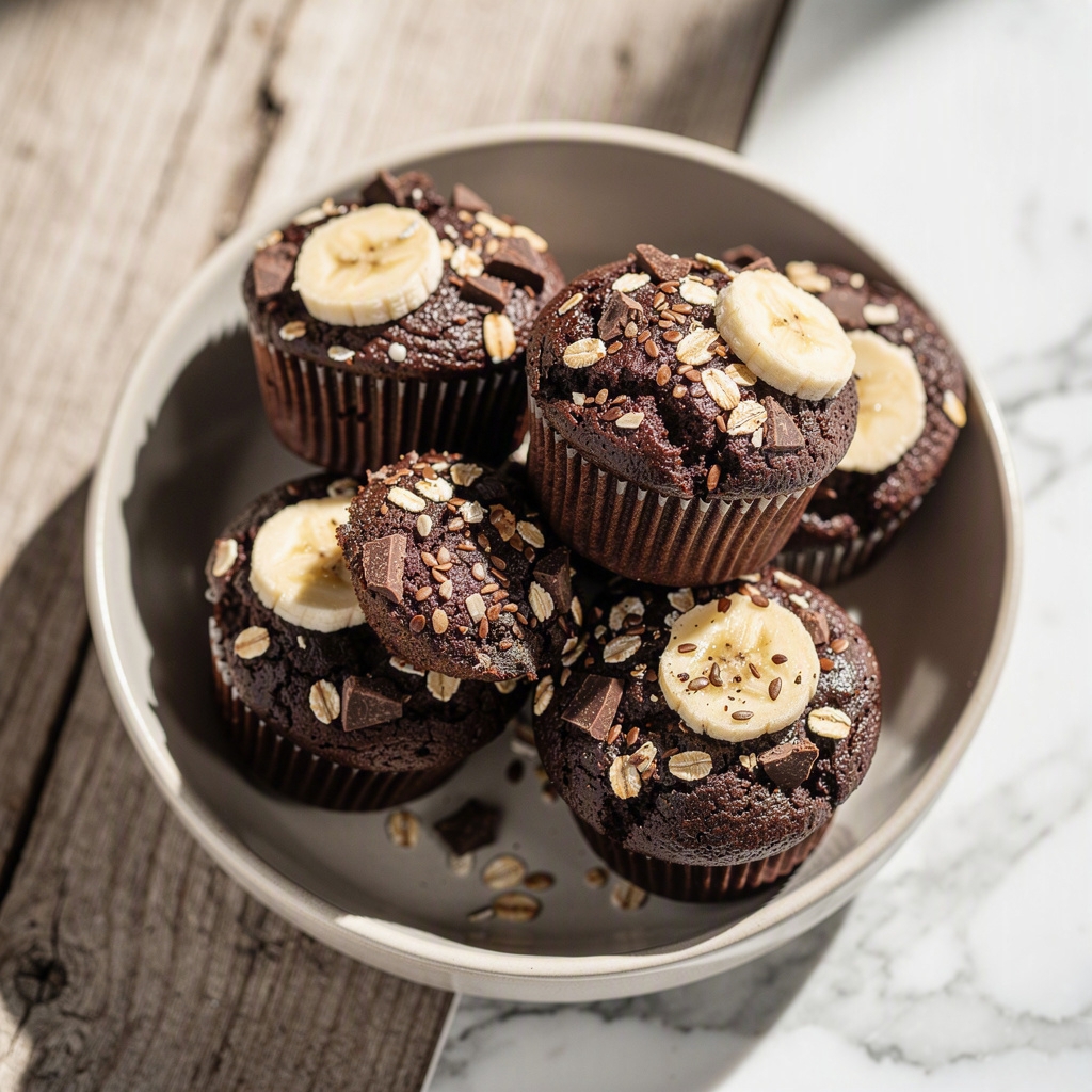 Dark Chocolate High-Protein Muffins