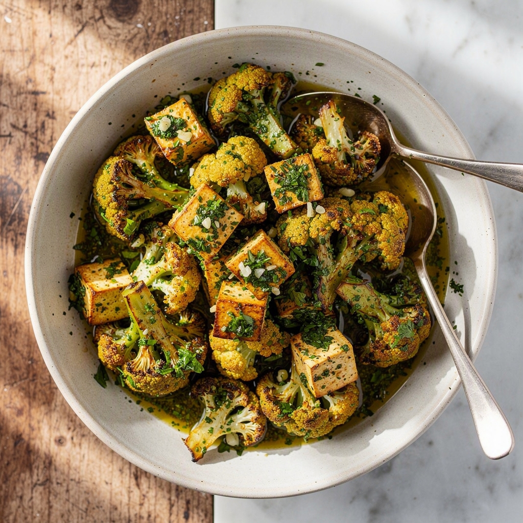 Chimichurri Cauliflower & Tofu