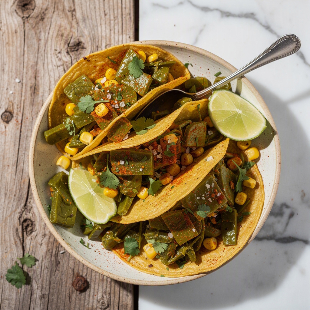Nopales Breakfast Tacos (Cactus)