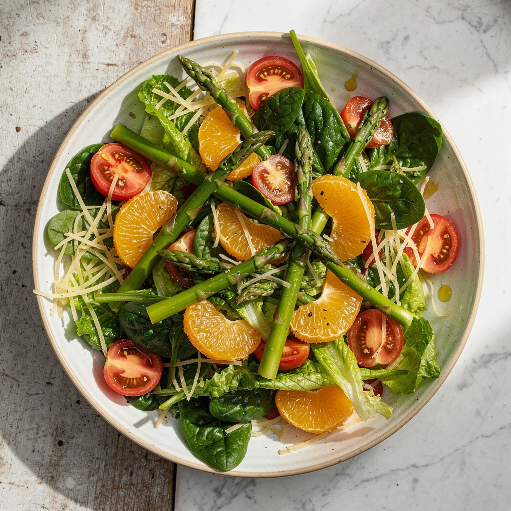 Spinach, Asparagus, and Orange Salad
