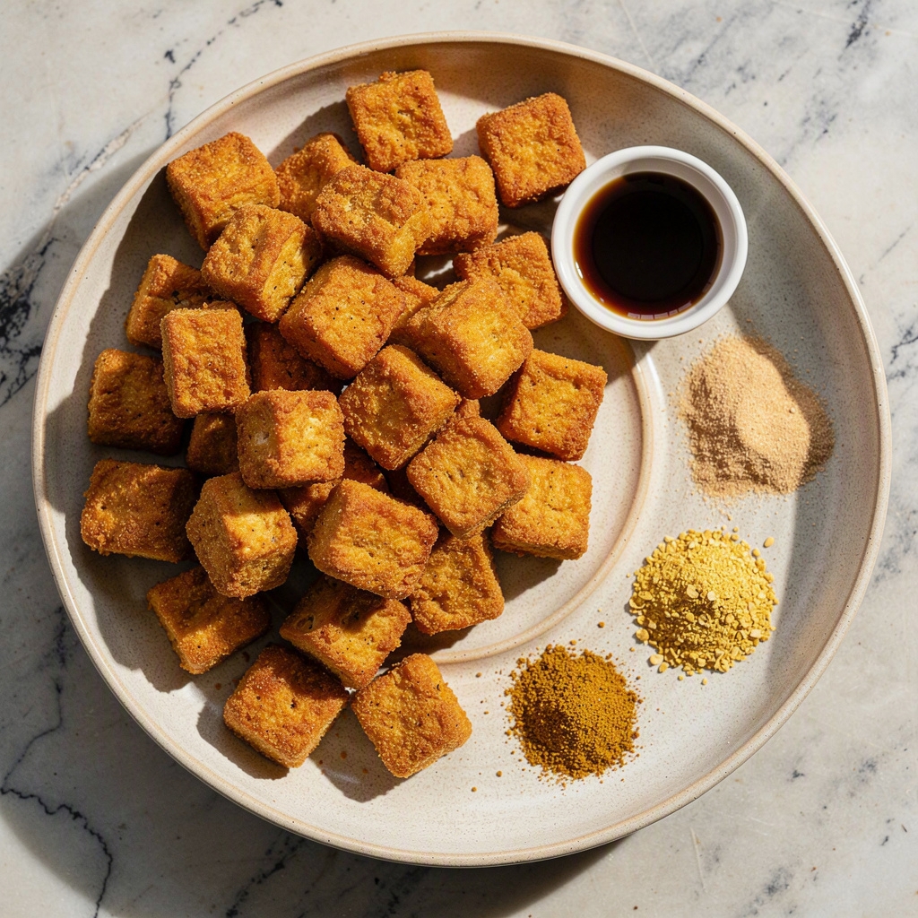 Crispy Air-Fried Tofu Nuggets