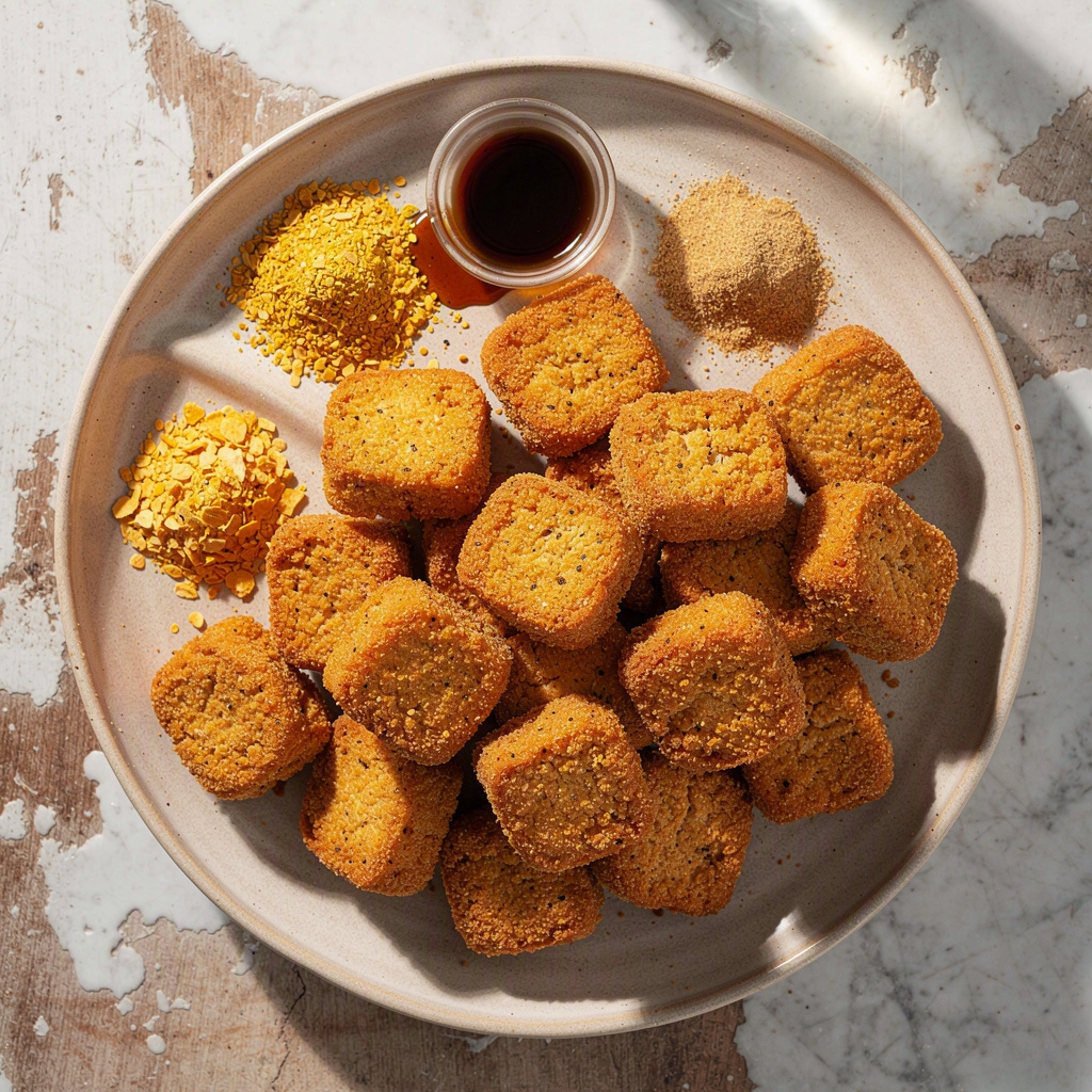 Crispy Baked Tofu Nuggets