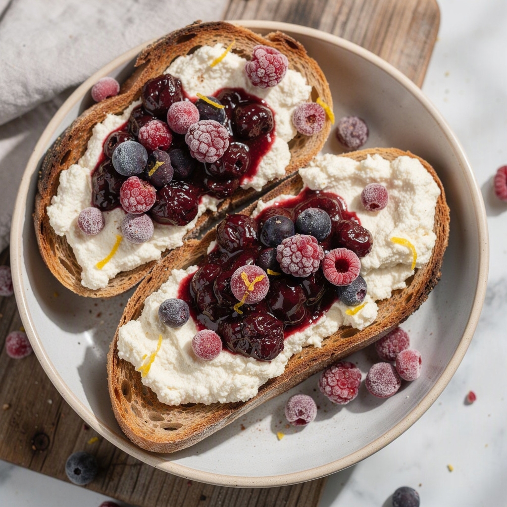 Whipped Tofu Ricotta Toast