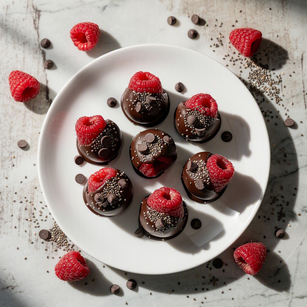Dark Chocolate Raspberry Bites