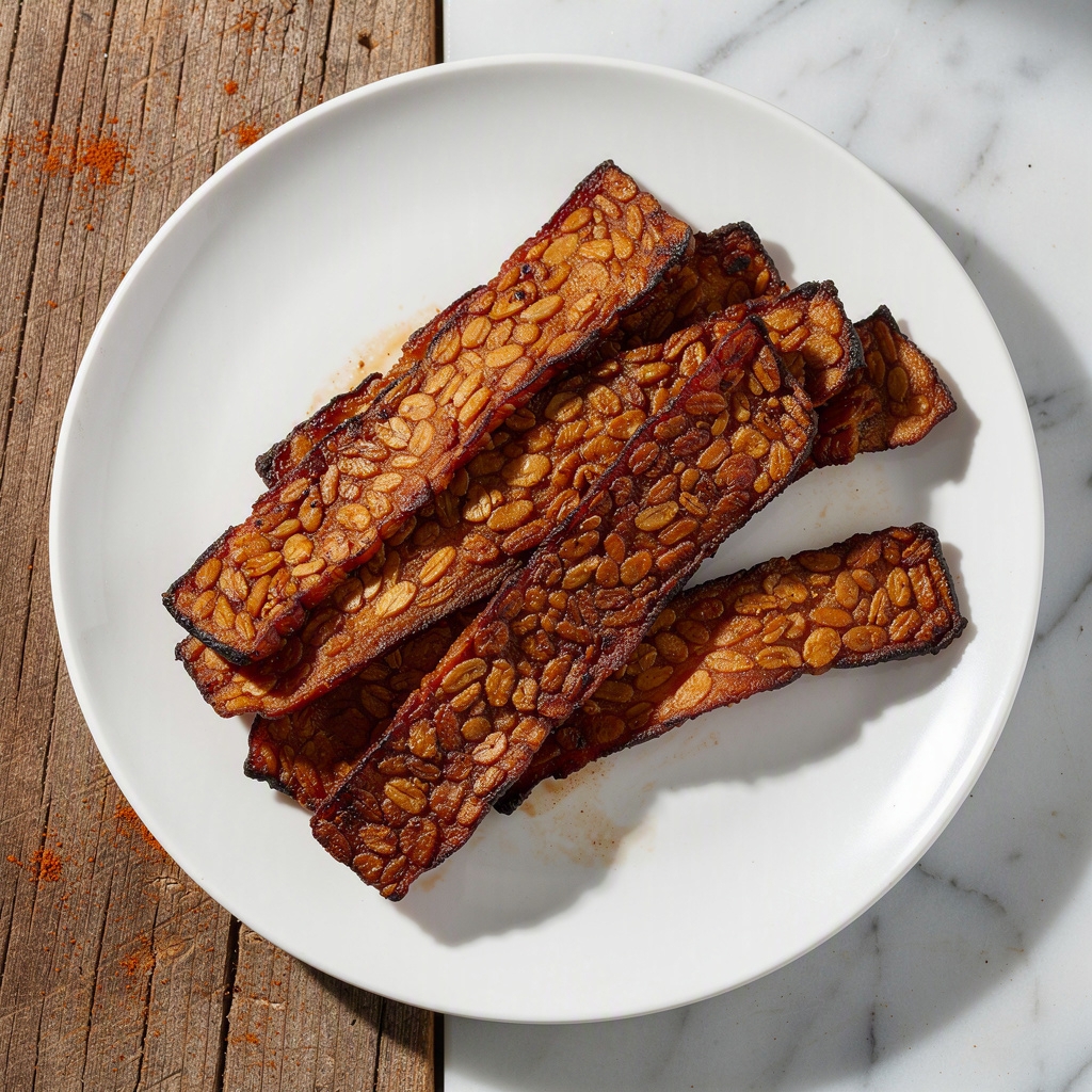 Smoky Tempeh “Bacon” Strips