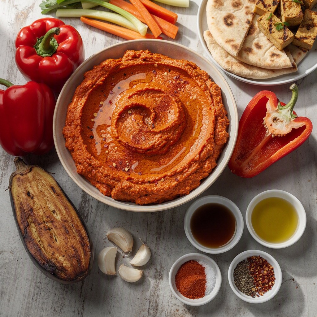 Ajvar (Roasted Pepper & Eggplant Dip)