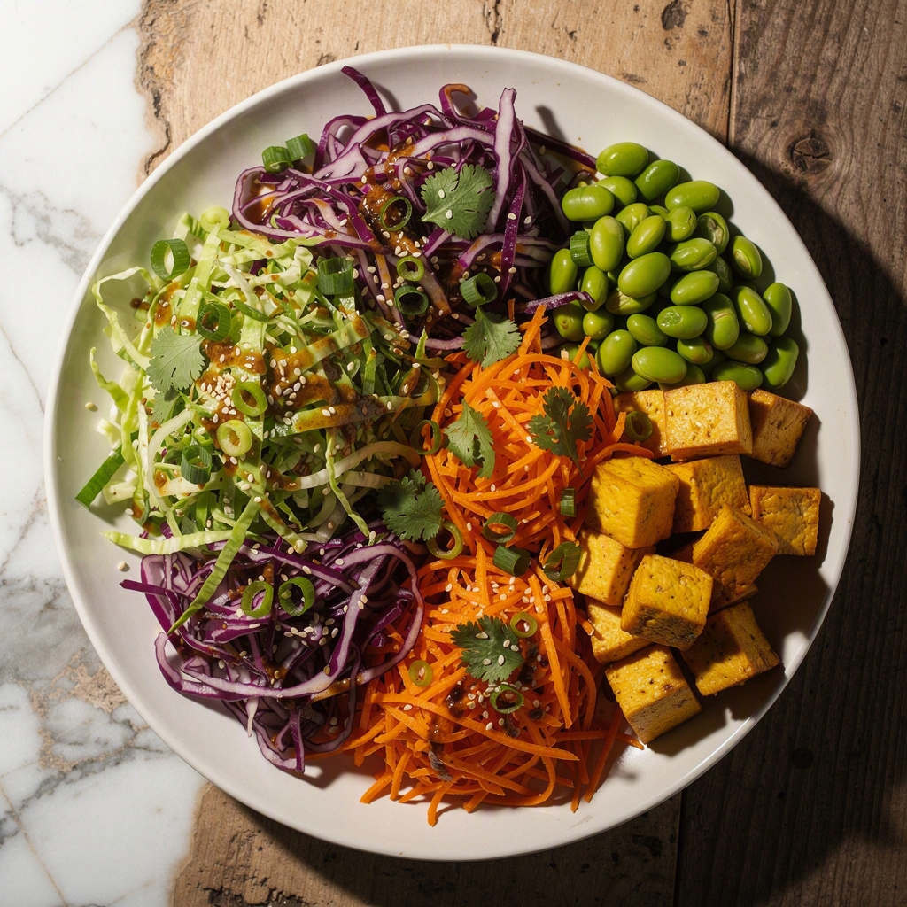 Cabbage Slaw with Sesame Dressing