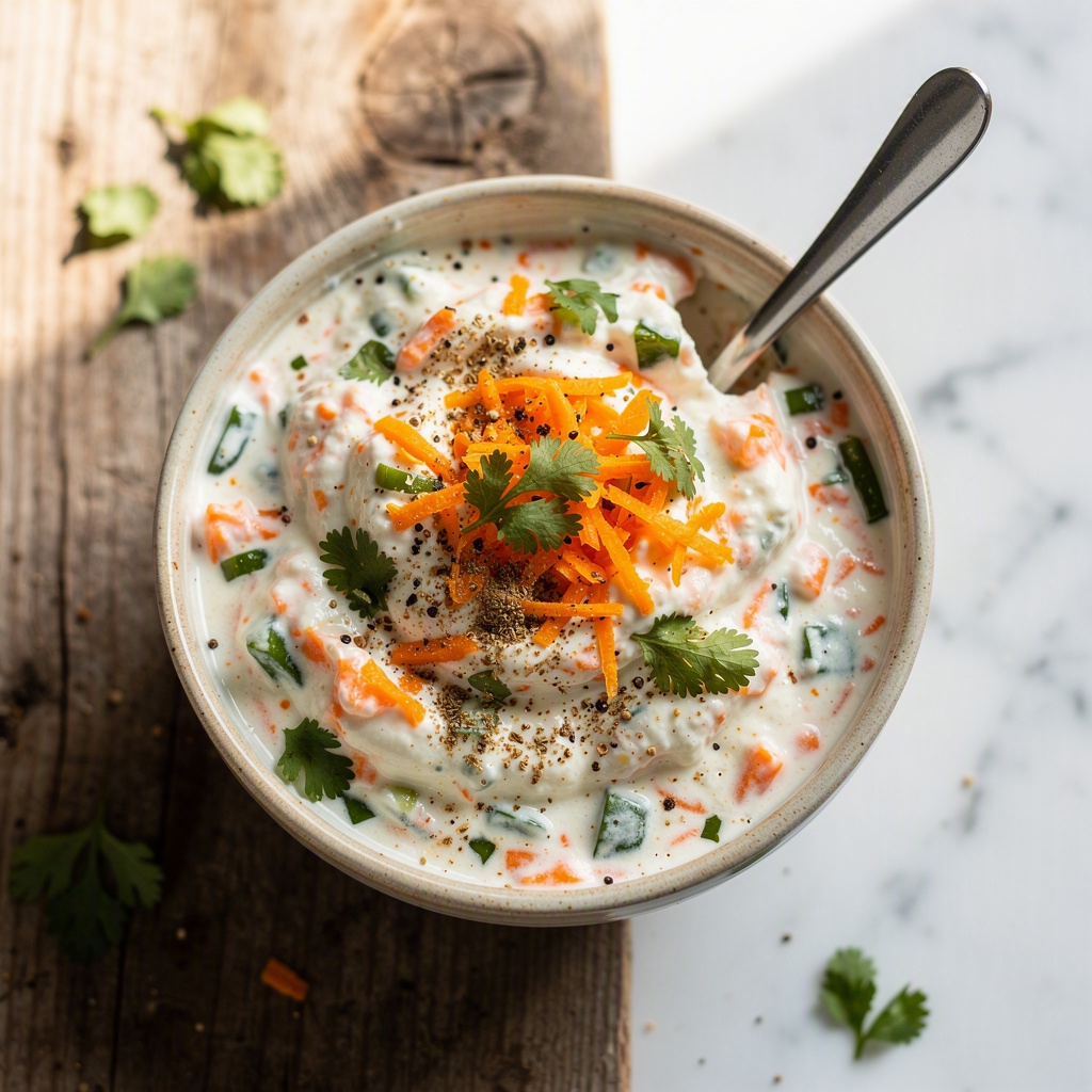 Carrot Raita (Yogurt Dip)