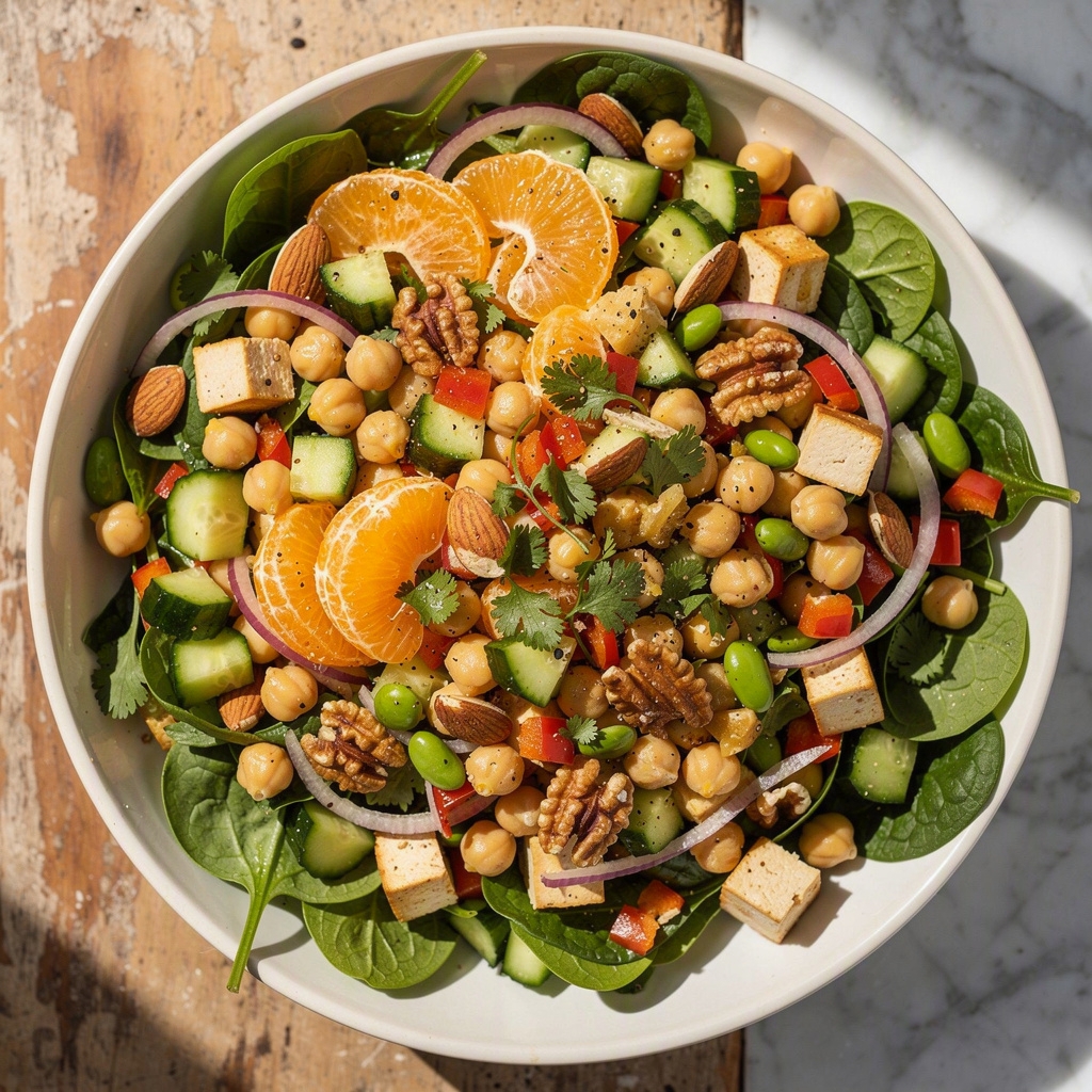 Chickpea Mandarin Salad