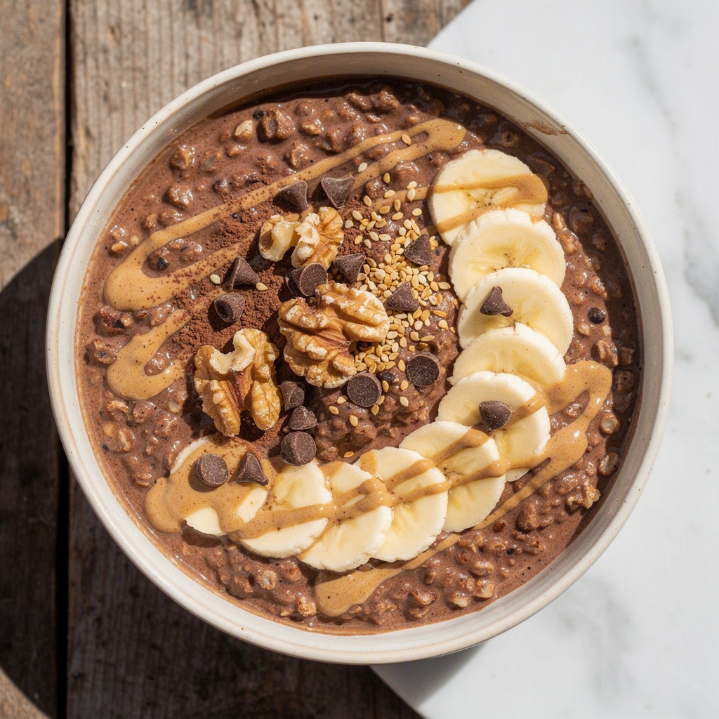 Chocolate Banana Buckwheat Porridge