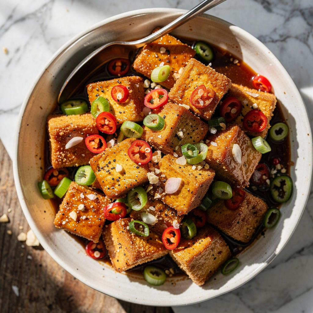 Spicy Garlic Tofu