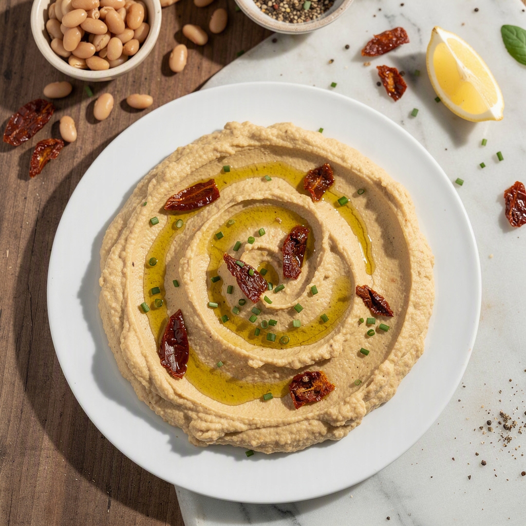 Sun-Dried Tomato White Bean Dip