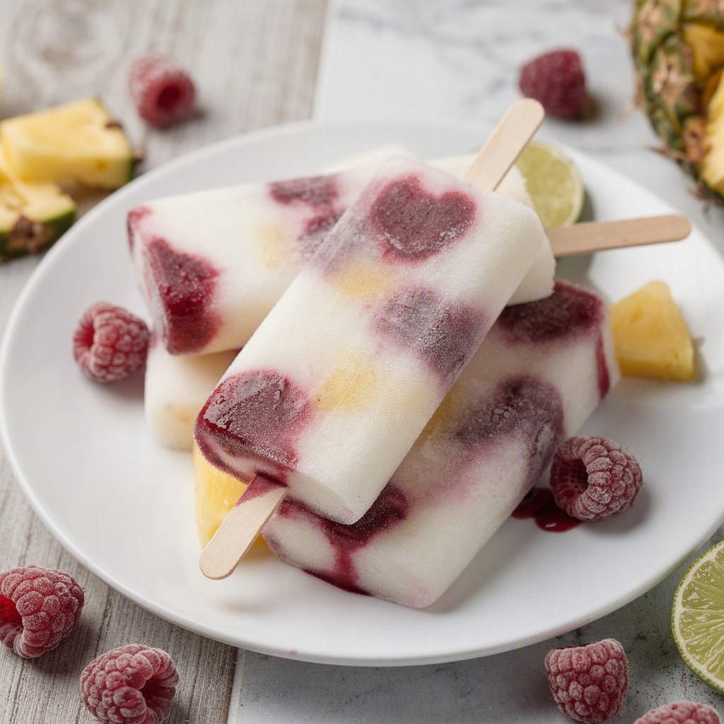 Tropical Coconut Popsicles