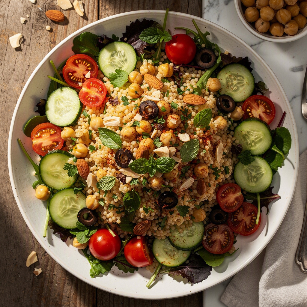 Warm Pearl Couscous Salad