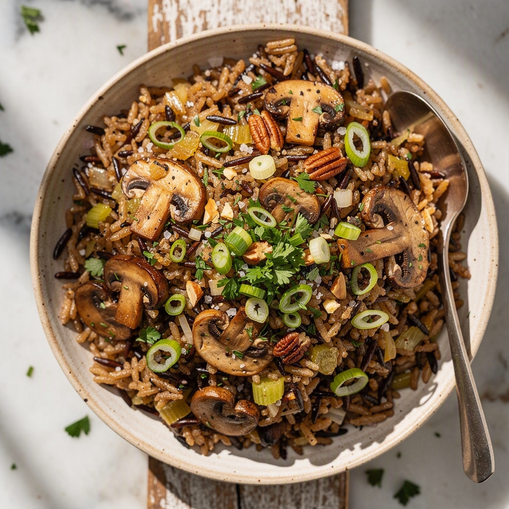 Wild Rice Mushroom Pilaf